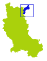 Carte situant le canton de Belmont-de-la-Loire dans la Loire