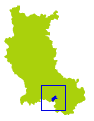 carte représentant la situation du canton de du Chambon-Feugerolles dans la Loire