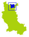 Carte situant le canton de Charlieu dans la Loire