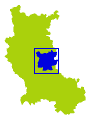 carte représentant la situation du canton de Feurs dans la Loire