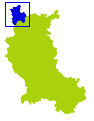 carte représentant la situation du canton de la Pacaudière dans la Loire