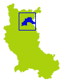 Carte situant le canton de Perreux dans la Loire