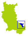 carte représentant la situation du canton de Rive-de-Gier dans la Loire