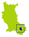 carte représentant la situation du canton de Saint-Chamond Sud dans la Loire
