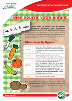 Diversification alimentaire à 6 mois
