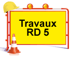 Travaux de sécurisation sur la RD 5 à Saint-Georges-Haute-Ville