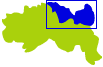 Carte situant le canton de Saint-Etienne Nord Est 2 dans la Loire