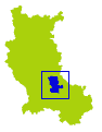 carte représentant la situation du canton de Saint-Galmier dans la Loire