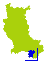 Carte situant le canton de Saint-Genest-Malifaux dans la Loire