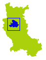 carte représentant la situation du canton de Saint-Germain-Laval dans la Loire