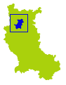 Carte situant le canton de Roanne Sud dans la Loire