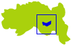 Carte situant le canton de Saint-Etienne Sud Est 2 dans la Loire