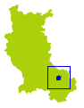 carte représentant la situation du canton de Saint-Chamond Nord dans la Loire