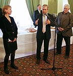 Bernard Bonne, Fabienne Buccio et Georges Barret
