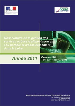 Couverture du rapport de l'observatoire de l'eau et de l'assainissement 2011