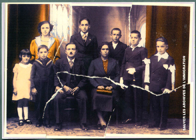 Famille espagnole, "Le Photographe des Ponts", coll. Maurice Muller