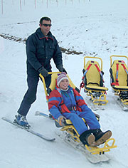 Ski de pistes en fauteuil