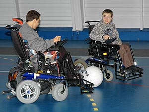 Handisport : Foot en salle