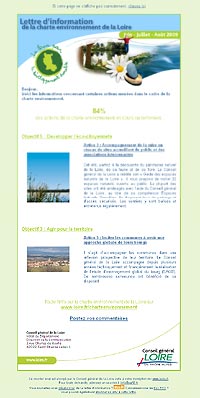 Lettre d'information charte environnement