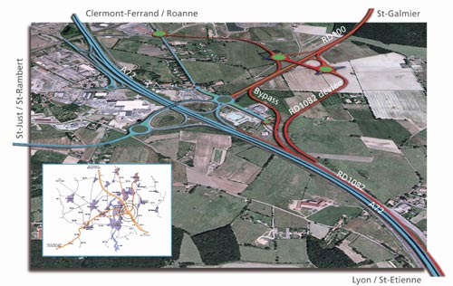 Desserte de la zone d'activité d'intérêt national Loire Sud