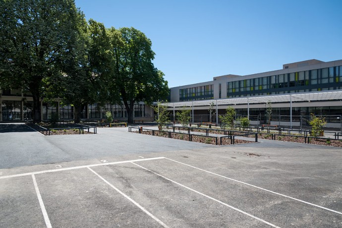 Dernière phase de travaux avant livraison finale du collège Jules Ferry à Roanne