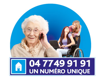 Numéro unique de la Maison Loire Autonomie 04 77 49 91 91