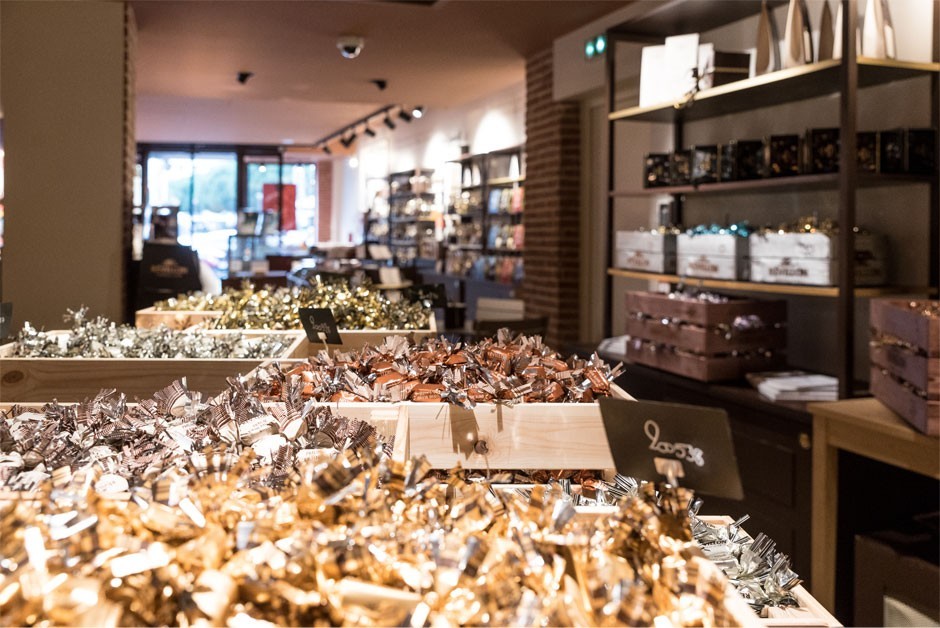 Véritable papillote de Lyon pour un cadeau de noël très chocolat, très  gourmand.