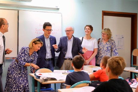 Georges Ziegler en visite dans les collèges de la Loire