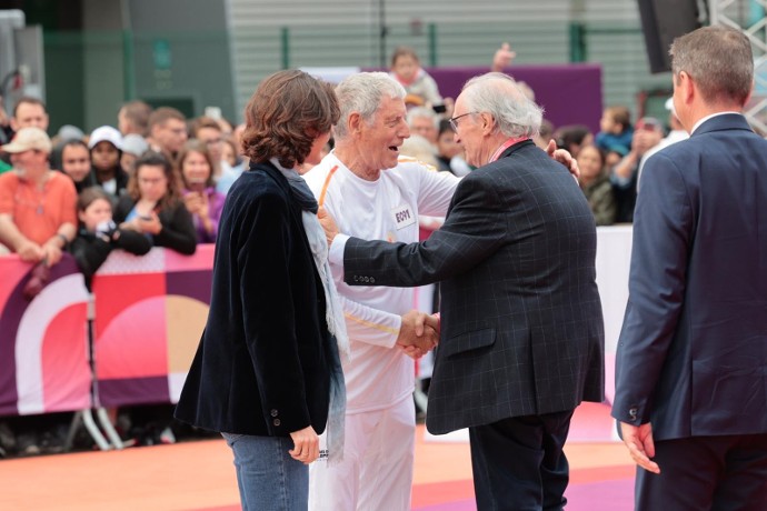 Jean Michel Larqué et Georges Ziegler