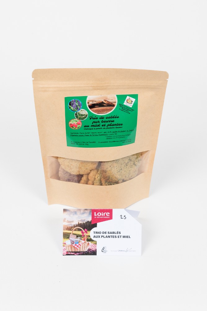 Trio de sablés aux plantes et miel - Françoise Lafay