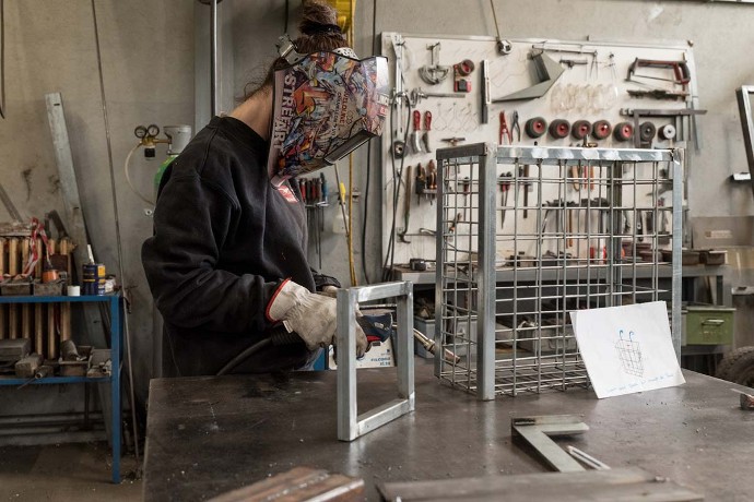 L'atelier métallerie.