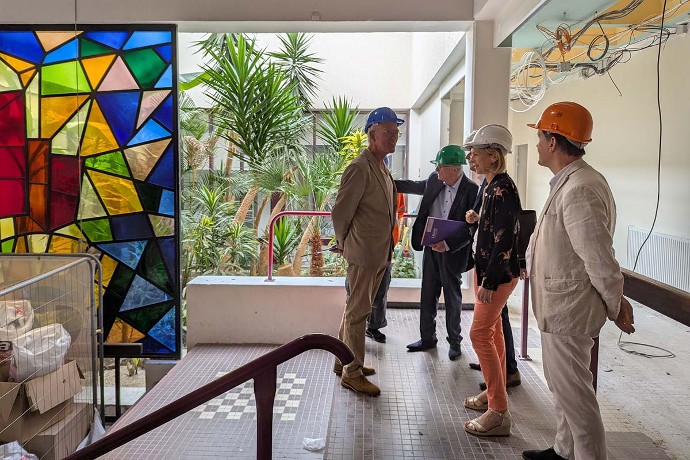 La refonte du collège Jacques-Brel a débuté l'an dernier. Les travaux ont lieu en site occupé.