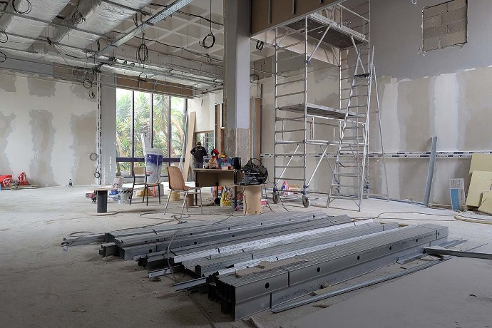 La future salle polyvalente.