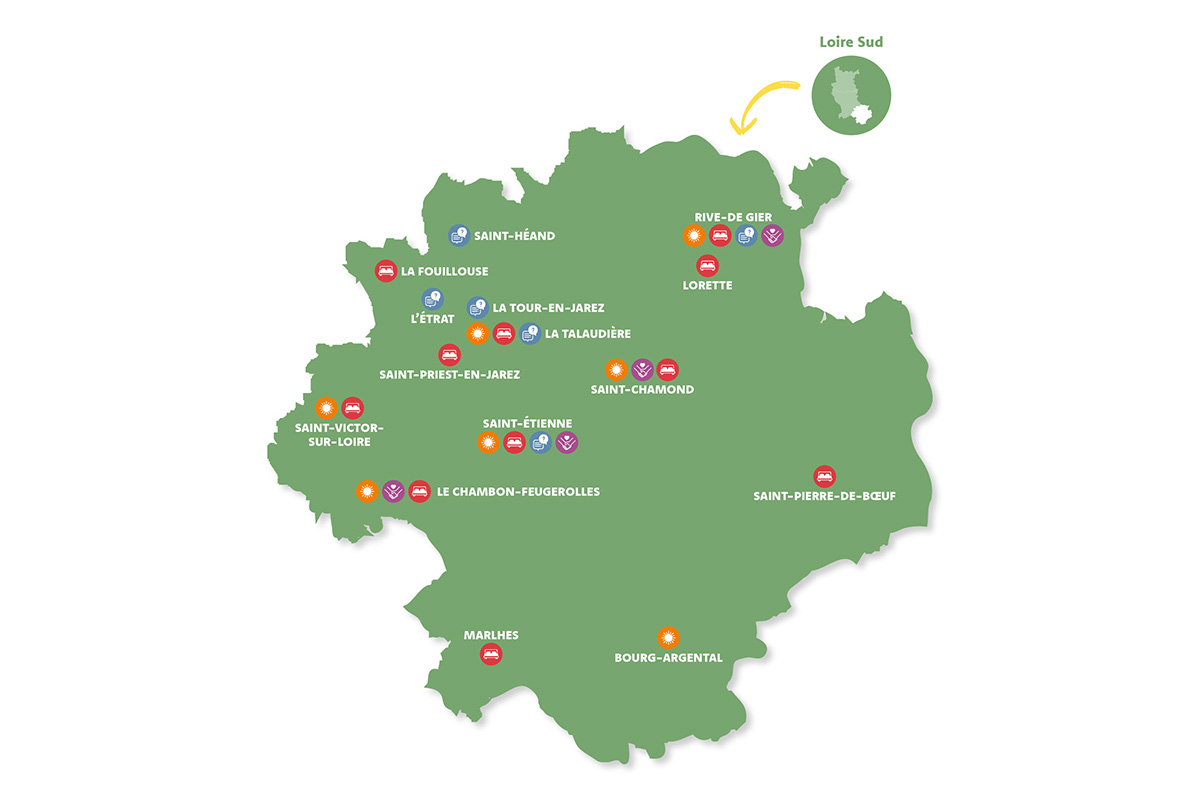 carte Loire Sud