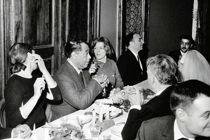 À table, après le concert.