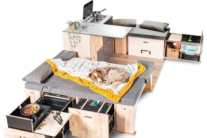 Les modules s'assemblent comme des legos. © Combeing
